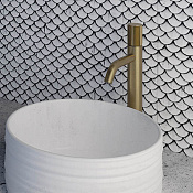 Fima Carlo Frattini Spillo Tech Смеситель для раковины, с донным клапаном, излив 15 см, цвет: gold F3031TLXSGOR