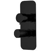 Fima Carlo Frattini Spillo Tech Смеситель для душа встраиваемый, 2-3 потребителя, цвет: black matt F3039TX6XNS