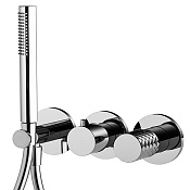 Fima Carlo Frattini Spillo Tech Смеситель для душа встраиваемый, 2 потребителя, цвет: chrome F3049TWX8XCR