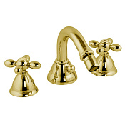 Fima Carlo Frattini Olivia Смеситель для биде на 3 отверстия, с д/к, излив 11,4 см, цвет: gold F5002OR