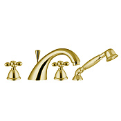 Fima Carlo Frattini Olivia Смеситель на борт ванны с ручным душем, цвет: gold F5014OR