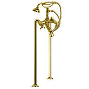 Fima Carlo Frattini Elizabeth Душевая стойка: смеситель, верхний и ручной душ, цвет: gold F5084/2OR