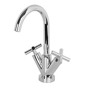 Fima Carlo Frattini Maxima Смеситель для раковины, с донным клапаном, излив 15,5 см, цвет: chrome F5311WCR