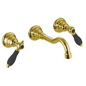 Fima Carlo Frattini Herend Смеситель для раковины встраиваемый, излив 20 см, цвет: gold F5401L/5CNOR