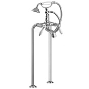 Fima Carlo Frattini Herend Смеситель для ванны напольный с душем, излив 70 см, цвет: chrome F5404/4CBCR