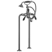 Fima Carlo Frattini Herend Смеситель для ванны напольный с душем, излив 70 см, цвет: chrome F5404/4CNCR