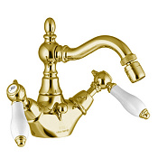 Fima Carlo Frattini Herend Смеситель для биде, с донным клапаном, излив 14,1 см, цвет: gold F5412CBOR