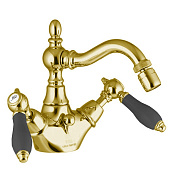 Fima Carlo Frattini Herend Смеситель для биде, с донным клапаном, излив 14,1 см, цвет: gold F5412CNOR