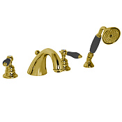 Fima Carlo Frattini Herend Смеситель на борт ванны с ручным душем, цвет: gold F5414CNOR