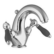 Fima Carlo Frattini Herend Смеситель для раковины, с донным клапаном, излив 13,2 см, цвет: chrome F5431CNCR