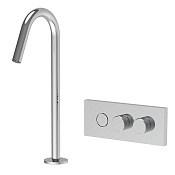 Fima Carlo Frattini Switch Смеситель для раковины встраив. c кнопкой, излив 12,6 см, цвет: chrome F5951CCR