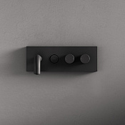 Fima Carlo Frattini Switch Смеситель для раковины встраив. c кнопкой, излив 16 см, цвет: black matt F5951X5NS