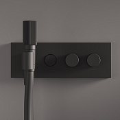 Fima Carlo Frattini Switch Смеситель для душа встраиваемый, 2 потребителя, цвет: black matt F5979X2NS