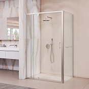 RGW Passage Душевой уголок 100х100х195h см, Easy Clean, стекло прозрачное, цвет: хром глянцевый 3508078100-11
