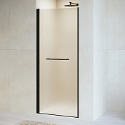 RGW Passage Душевая дверь в нишу, Easy Clean 80х195h см, стекло матовое 6 мм, цвет: черный матовый 020810308-24