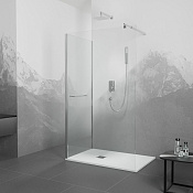 RGW Душевое ограждение walk-in, Easy Clean, 70х195h см, стекло прозрачное 6 мм, цвет: хром глянец 351005170-11