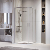 RGW Passage Душевой уголок 80х80х195h см, Easy Clean, стекло прозрачное 6 мм, цвет: хром глянцевый 03085288-11
