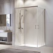 RGW Passage Душевой уголок 80х120х195h см, Easy Clean, стекло прозрачное 6 мм, цвет: хром глянцевый 030824682-11