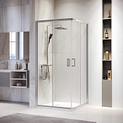 RGW Passage Душевой уголок 90х90х195h см, Easy Clean, стекло прозрачное 6 мм, цвет: хром глянцевый 03083999-11