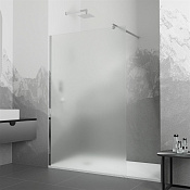 RGW Душевое ограждение walk-in, Easy Clean 90х195h см, стекло матовое 6 мм, цвет: хром глянцевый 411002109-41