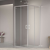 RGW Passage Душевой уголок 80х80х195h см, Easy Clean, стекло прозрачное 6 мм, цвет: хром глянцевый 3508103088-11