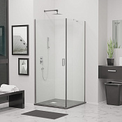 RGW Leipzig Душевой уголок 80х90х195h см, Easy Clean, стекло прозрачное 6 мм, цвет: хром глянцевый 351203489-11