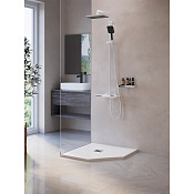 RGW Stone Tray Поддон для душа из композита, 80х80х2,5h см, цвет: белый матовый 16155088-01