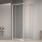 RGW Passage Душевой уголок 80х80х195h см, Easy Clean, стекло прозрачное 6 мм, цвет: хром глянцевый 06083888-11