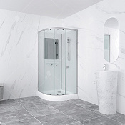 RGW Andaman Душевая кабина 100х197h см, стекло прозрачное 5 мм, цвет: хром матовый 381320800-12