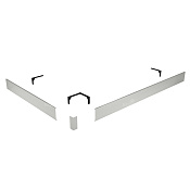 RGW Экран душевого поддона из металла 70х10h см, цвет: белый матовый 50231573-01