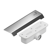 RGW Сифон для поддона со стальной накладкой, цвет: хром матовый 502411015-01