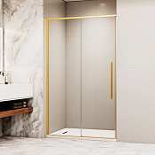 RGW Stilvoll Душевая дверь в нишу , Easy Clean, 140х195h см, стекло прозр. 6 мм, цвет: золото браш. 32321214-16