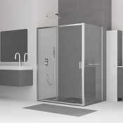 RGW Classic Душевой уголок 140х80х185h см, Easy Clean, стекло прозрачное 5 мм, цвет: хром глянцевый 320948148-011