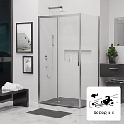 RGW Leipzig Душевой уголок 100х90х195h см, Easy Clean, стекло прозрачное 6 мм, цвет: хром глянцевый 34124190-011