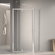 RGW Passage Душевой уголок 100х100х185h см, Easy Clean, стекло прозрачное 6 мм, цвет: хром глянцевый 410832100-011