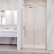 RGW Passage Душевая дверь в нишу, Easy Clean, 130х195h см, стекло прозрачное 6 мм, цвет: хром глянец 350801713-11