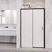 RGW Passage Душевая дверь в нишу, Easy Clean 170х195h см, стекло матовое 6 мм, цвет: черный матовый 350801717-24