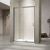 RGW Passage Душевая дверь в нишу, Easy Clean, 120х195h см, стекло прозрачное 6 мм, цвет: серый мат. 030811412-110