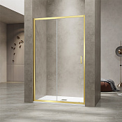RGW Passage Душевая дверь в нишу, Easy Clean, 150х195h см, стекло прозрачное 6 мм, цвет: золото браш 030811415-16