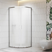 RGW Душевой уголок 90х90х195h см, универсальный, Easy Clean, стекло матовое 6 мм, цвет: хром глянец 06095699-41