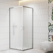 RGW Душевой уголок 90х90х195h см, Easy Clean, стекло матовое 6 мм, цвет: хром глянцевый 06093699-41