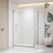 RGW Classic Душевой уголок 120х80х195h см, Easy Clean, стекло матовое 6 мм, цвет: хром глянцевый 060913328-41