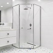 RGW Hotel Душевой уголок 90х90х195h см, Easy Clean, стекло прозрачное 8 мм, цвет: хром глянцевый 350608899-11