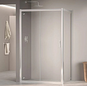 RGW Passage Душевой уголок 100х90х195h см, Easy Clean, стекло прозрачное 6 мм, цвет: хром глянцевый 350804509-11