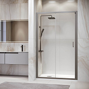 RGW Passage Душевая дверь в нишу, Easy Clean, 180х195h см, стекло прозрачное 6 мм, цвет: серый мат. 41081418-110