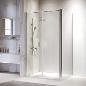 RGW Passage Душевой уголок 120х90х195h см, Easy Clean, стекло прозрачное 6 мм, цвет: хром глянцевый 060814429-011