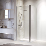 RGW Passage Душевой уголок 100х100х195h см, Easy Clean, стекло прозрачное 6 мм, цвет: хром глянцевый 060813400-011