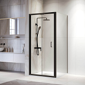 RGW Passage Душевой уголок 100х100х190h см, Easy Clean, стекло прозрачное 5 мм, цвет: черный матовый 060813200-14