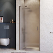 RGW Hotel Душевая дверь в нишу, Easy Clean 90х200h см, стекло матовое 8 мм, цвет: серый матовый 350601409-210