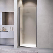 RGW Leipzig Душевая дверь в нишу, Easy Clean 70х195h см, стекло матовое 6 мм, цвет: серый матовый 351200307-210